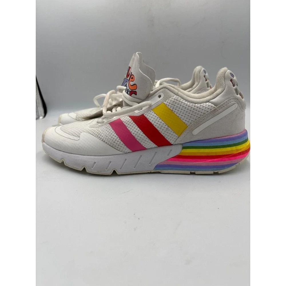 Adidas ZX 1K Boost Pride‎ Colors Sneakers, New. Sz 8